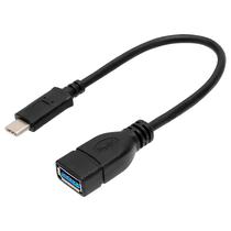 Cabo Adaptador USB-C Macho para USB 3.0 Femea Otg