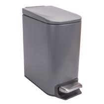 Lixeira Inox 6L Gris