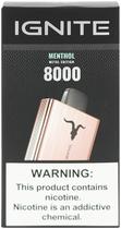 Vape Descartavel Ignite V80 Menthol 8000 Puffs Metal Edition Rose