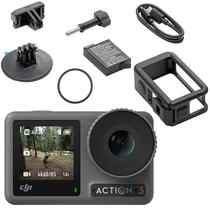 Camera Dji Osmo Action 3 Standard Combo de 12MP 4K com Tela 2.25" Touch Wi-Fi/Bluetooth - Preto