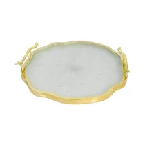 Bandeja Decorativa Concepts 420-515919 36 X 34 CM Dorado