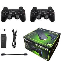 Console Game Stick Blulory M8 com 2 Controles 10.000 Jogos Sem Fio - Preto