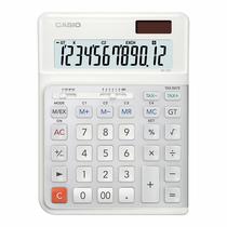 Calculadora Casio DE-12E-We de 12 Digitos Solar/Bateria - Branco