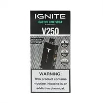 Dispositivo Descartavel Ignite V250 25000 Puffs Black Cactus Lime Soda