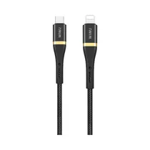 Cable Wiwu ED-102 USB-C A Lightning 2M Negro - Dorado