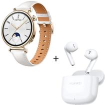 Huawei Reloj Smart GT 4 ARA-B19+Freebuds Se 2 Metal Y Silicona Bluetooth 5.3 White