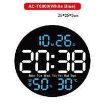 Reloj Digital AC-T6901 White Blue 25X25X3 CM