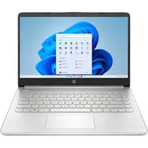 Notebook HP 14-DQ0760DX, Intel Celeron N4120 1.10GHZ (2.60GHZ), 4GB Ram, 128GB Emmc, Tela 14" HD, Windows 11 Home s Mode, Inglês, Prata