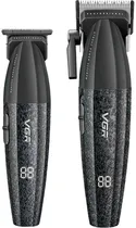 Cortador de Cabelo Recarregável VGR Voyager Professional Combo V-640 - Preto