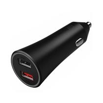 Carregador de Celular para Carro USB Xiaomi Mi 37W Dual-Port Car Charger CC06ZM 2 Saidas - Preto