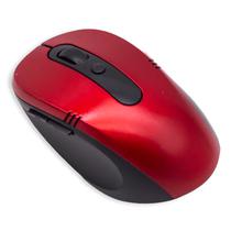 Mouse Dpi Sem Fio Wireless 7140 2.4GHZ / 1600 Dpi / 10 Metros de Alcance - Vermelho/Preto