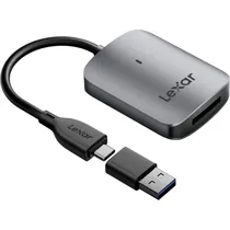 Leitor de Cartão Cfexpress Tipo A Lexar Professional RW515 USB-C - Cinza (LRW515U-RNHNG) + Adaptador