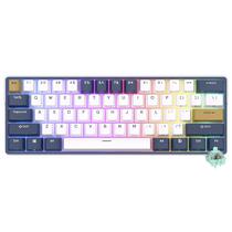 Teclado Gamer Mecanico Royal Kludge Mini RK61PLUS Wireless / RGB / SKY Cyan / Ingles - Klein Azul