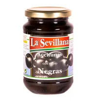 Aceituna La Sevillana Negra c/ Hueso 370ML
