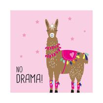 Servilletas de Papel PPD Drama Llama 1332888 33 X 33 CM Rosa 20 Unidades