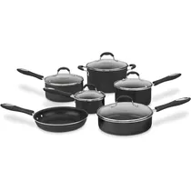 Jogo de Panelas Cuisinart 55-11BK Preto - 11 Peças