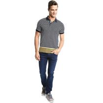 Camiseta Tommy Hilfiger Polo Masculino MW0MW01259-903 M Branco / Preto