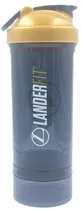 Garrafa Shaker Landerfit Pro 700ML - Preto