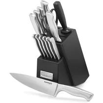 Jogo de Facas com Faqueiro Cuisinart C77SS-15P Inoxidável Cinza - 15 Peças