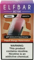 Vape Descartável Elf Bar BC15K Peach Mango Watermelon - 15000 Puff