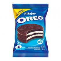 Alfajor Oreo Recheio Baunilha Cobertura Chocolate Ao Leite 55G