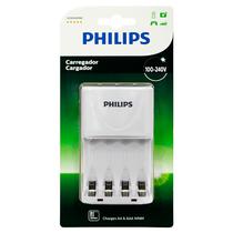 Carregador Philips SCB-2440NB/97 - AAA/AA - Bivolt - Branco