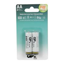 Pilha GPX 2500 - AA - 2500MAH - 2 Unidades - Recarregavel