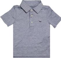 Outlet Camiseta Polo Vineyard Vines Kids 3G010130 Masculina - Cinza Listrado