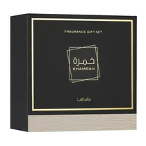 Kit Perfume Lattafa Khamrah - Eau de Parfum - Unisex - 3 Em 1 - 100ML + 12ML + 50ML