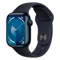Apple Watch Series 9 MR8W3LL/A Caixa Aluminio 41MM Meia Noite - Esportiva Meia Noite s/M (Deslacrado)
