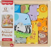 Quebra Cabeça Animais de Madeira Fisher Price - JFG10