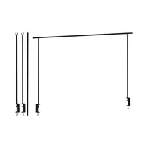 Barra Decorativa para Mesa KPM 039822 135/250 CM Negro