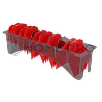 Kit Pentes Guia 10 Pecas Suporte para Maquinas de Corte - Vermelho