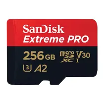 Cartão Microsd 256GB Sandisk Extreme Pro SDSQXCD-256G-GN6MA 200MB/ s / C10 / U3 / V30 / A2