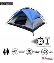 Sumax Camping Accesorios BAR-2302-A Poliester Tiene Doble Techo, Resistente Al Viento Azul