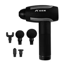 Massageador Muscular Keen EM005 com 6 Cabeças 2000MAH Recarregável - Preto