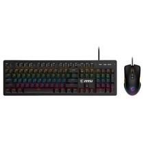 Kit Teclado + Mouse Gamer MSI Forge GK300 Blue - Preto (Ingles)