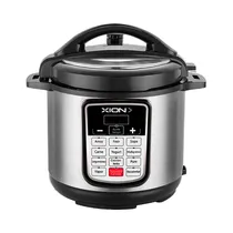 Olla A Presión Eléctrica Xion XI-OP105 5L 900W 220V Plata - Negro