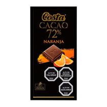 Barra Chocolate Costa 72% Cacau com Laranja 80G