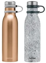 Kit Garrafa Térmica Contigo Couture 591ML - Chardonnay/Speckled Slate