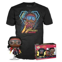 Funko Pop Marvel Black Phanter Wakanda + Tees *MD* 70380