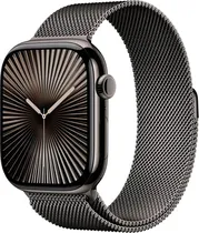 Apple Watch S10 (GPS+Cell) Caixa Titânio Slate 46MM Pulseira s/M Milanese Loop(Caixa Feia)