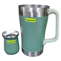 Termo Ecopower EP-G047 2L com Cuia - Verde