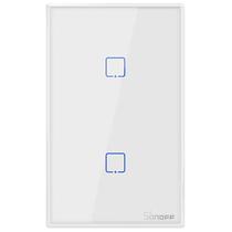 Interruptor de Parede Inteligente Smart Sonoff T2US2C Wi-Fi/2 Botoes/Bivolt - Branco