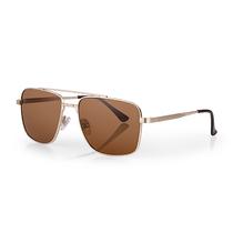 Oculos de Sol Masculino Daniel Klein DK3258-3 / Estilo Aviador - Marrom/Dourado