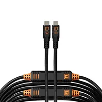 Cabo USB-C para USB-C Tether Tools Tetherpro 10 GBPS para Câmera - Preto 9.4 Metros (CUC31G2-BLK)