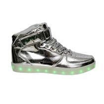 Tenis LED 702 Silver (N.41)