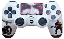 Controle Sem Fio PG Play Game God Of War para PS4 - White God Of War