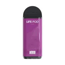 Vape Descartável Life Pod Eco Pro Cartridge 8000 Puffs - Grape Ice
