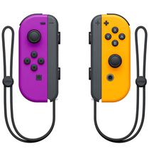 Controle Nintendo Switch Joy-Con L/R Hac-A-Jaqaa com Correia - Purple/Orange